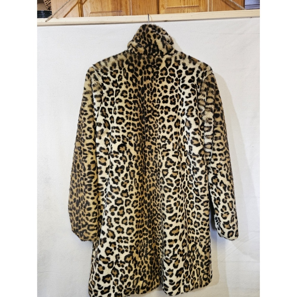 BlankeNYC Women's XS Faux Fur Coat Leopard Print - Picture 15 of 16